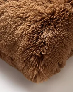 Dutch Decor kussen fluffy 45x45cm tobacco brown