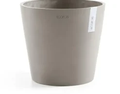 Ecopots kunststof bloempot amsterdam 25x22 cm taupe