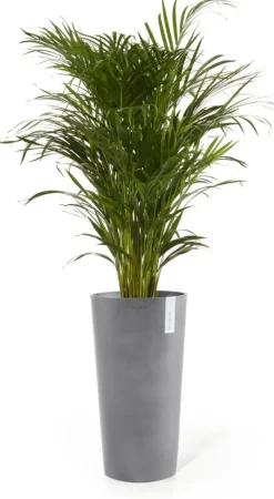 Ecopots kunststof bloempot amsterdam hoog 41.5x76 cm grijs