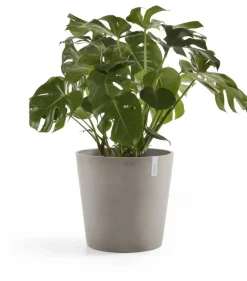 Ecopots kunststof bloempot amsterdam 50x44 cm taupe