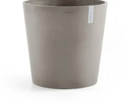 Ecopots kunststof bloempot amsterdam 50x44 cm taupe