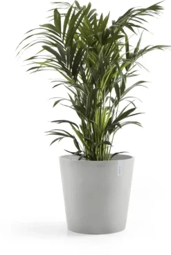 Ecopots kunststof bloempot amsterdam 50x44 cm witgrijs