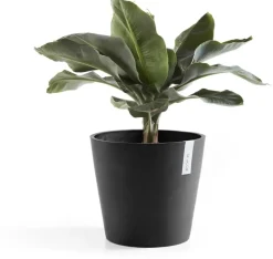 Ecopots kunststof bloempot amsterdam 40x35 cm donkergrijs