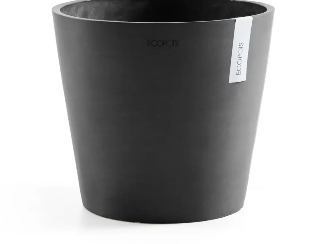 Ecopots kunststof bloempot amsterdam 40x35 cm donkergrijs
