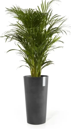 Ecopots kunststof bloempot amsterdam hoog 34x66 cm donkergrijs