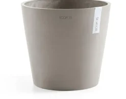 Ecopots kunststof bloempot amsterdam 30x26.3 cm taupe