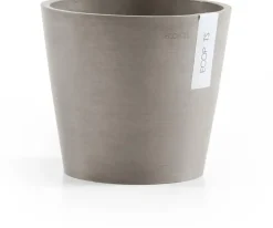 Ecopots kunststof bloempot amsterdam 20x17.7 cm taupe