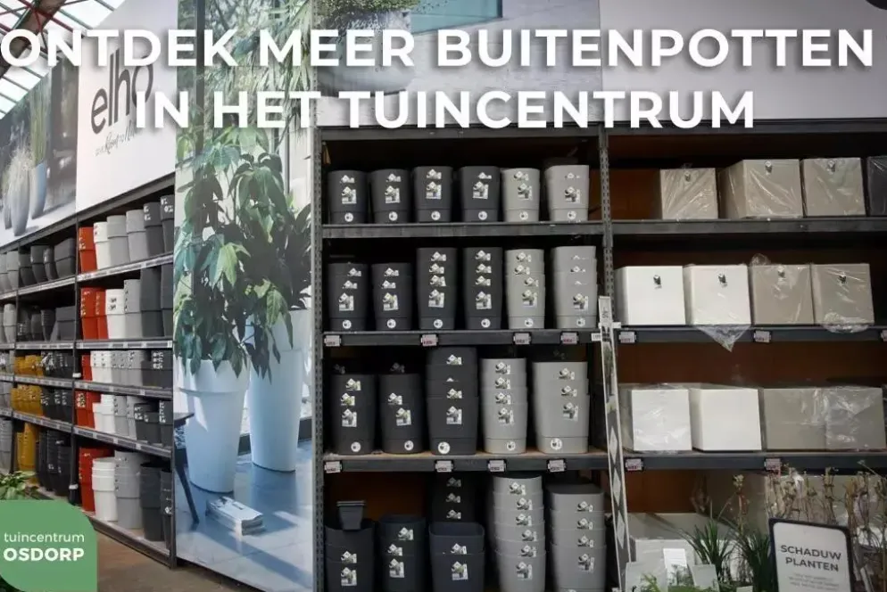 Ecopots kunststof bloempot amsterdam 17x14.7 cm donkergrijs