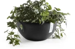 Ecopots kunststof bloempot brussels 35x16.5 cm donkergrijs