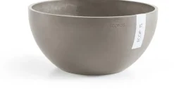 Ecopots kunststof bloempot brussels 30x14 cm taupe