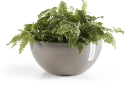 Ecopots kunststof bloempot brussels 30x14 cm taupe