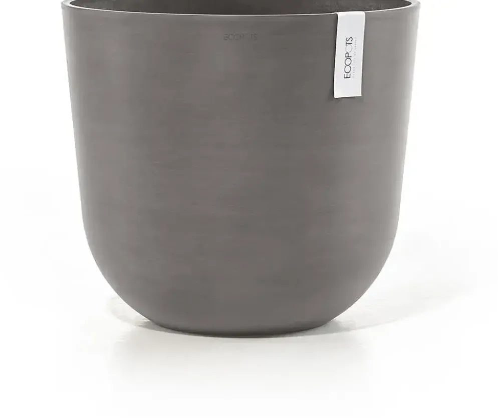 Ecopots kunststof bloempot oslo 45x39.2 cm taupe