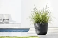 Ecopots kunststof bloempot oslo 45x39.2 cm donkergrijs