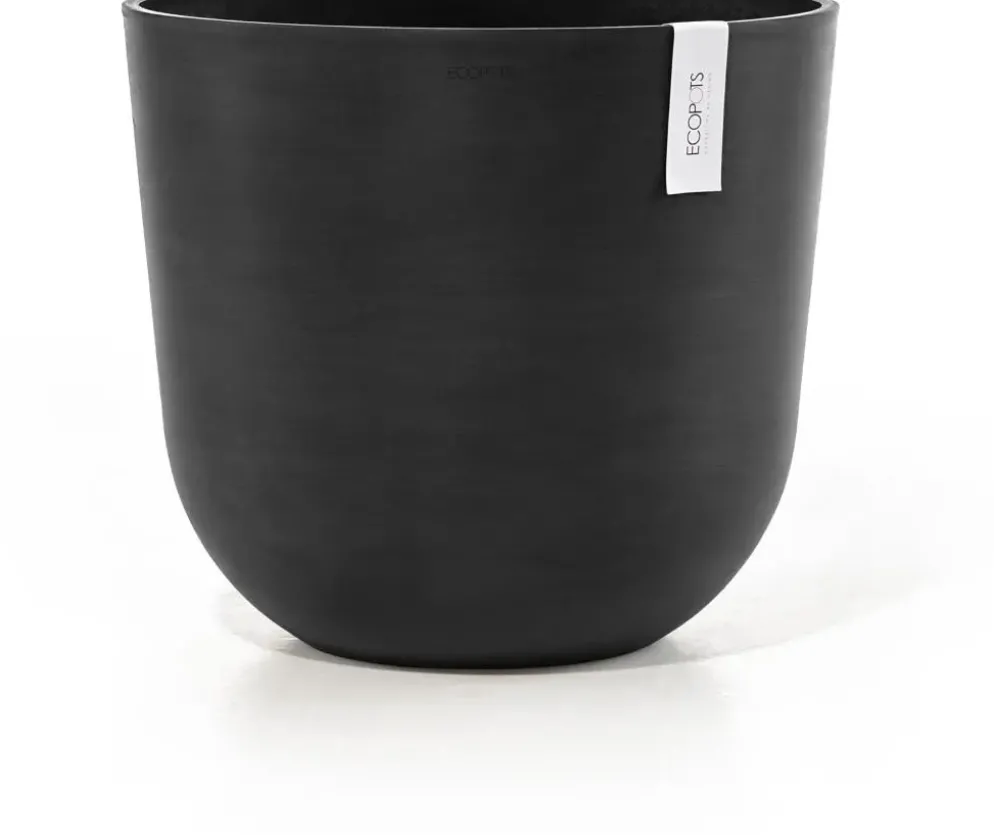 Ecopots kunststof bloempot oslo 45x39.2 cm donkergrijs