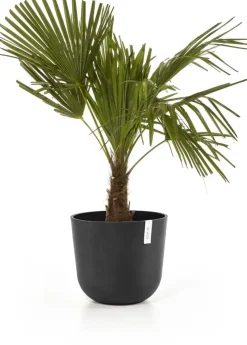 Ecopots kunststof bloempot oslo 35x30.5 cm donkergrijs