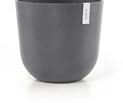 Ecopots kunststof bloempot oslo 35x30.5 cm grijs