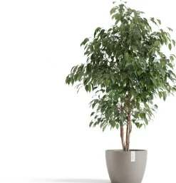 Ecopots kunststof bloempot stockholm 31x23.5 cm taupe