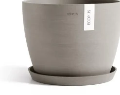 Ecopots kunststof bloempot stockholm 45x34 cm taupe