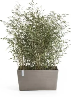Ecopots kunststof plantenbak paris 60x26.2x40.5cm taupe