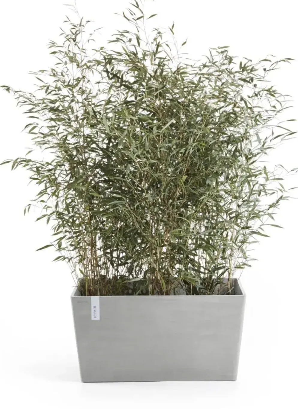 Ecopots kunststof plantenbak paris 60x26x40.5cm witgrijs