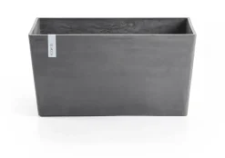 Ecopots kunststof plantenbak paris 80x38x40.5cm grijs