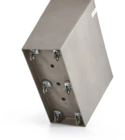 Ecopots kunststof plantenbak paris met wielen 85.2x39.5x6.8cm taupe