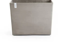 Ecopots kunststof plantenbak paris met wielen 85.2x39.5x6.8cm taupe