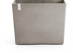 Ecopots kunststof plantenbak paris met wielen 85.2x39.5x6.8cm taupe