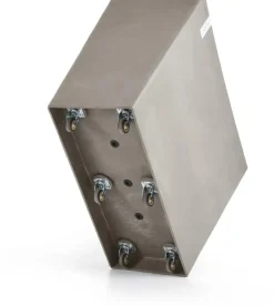 Ecopots kunststof plantenbak paris met wielen 85.2x39.5x6.8cm taupe