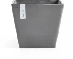 Ecopots kunststof plantenbak rotterdam 30x30x26 cm grijs