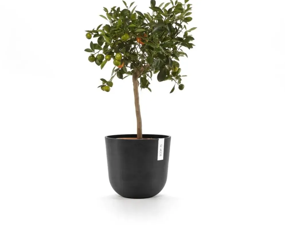 Ecopots Oslo Donkergrijs Ø25cm x H21,8 cm