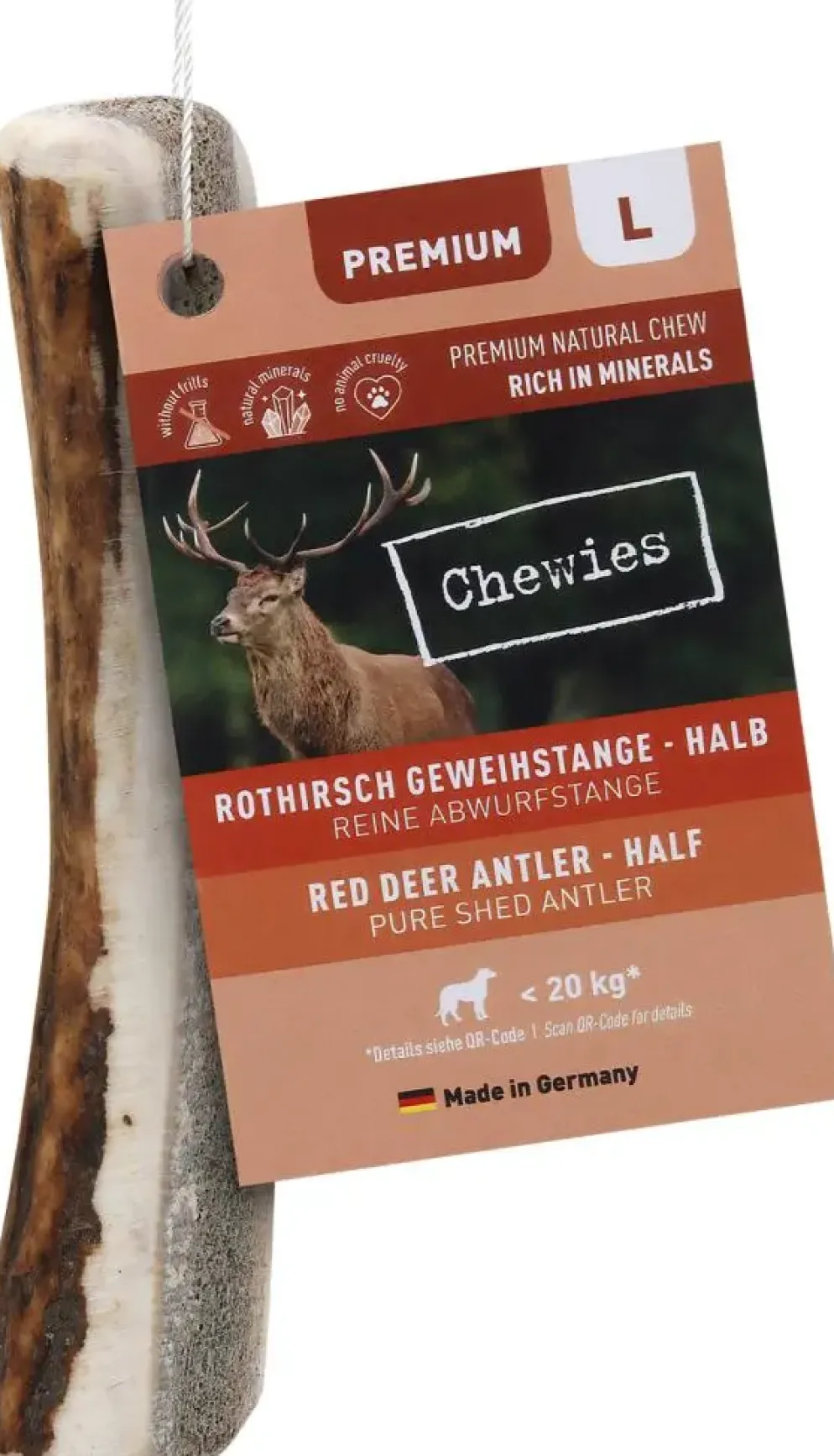Edelhertengewei half L 140g
