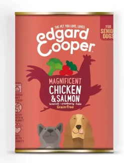 Edgard & Cooper Senior blik kip & zalm 400g