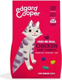 Edgard & Cooper Senior - Kattenvoer - Kip Kalkoen 2 kg
