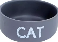 Eetbak steen kat d12cm mat grijs