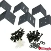 Elephant aluminium hoekbeslag set antraciet 6 stuks