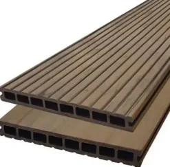 Elephant Duowood vlonderplank (clip) xwb houtcomposiet fsc 25x250mm bi-color douala groeven profiel / vlak