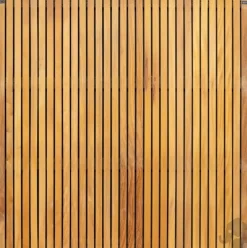 Elephant hardhout FSC tuinscherm "stripes black" recht 4,5x180x180cm glad / rvs