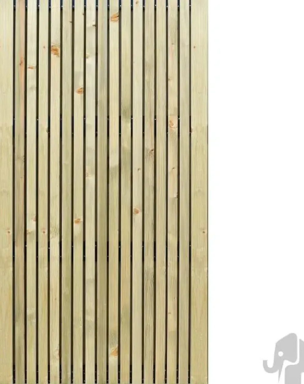 Elephant vuren tuindeur stripes black 5x100x179cm