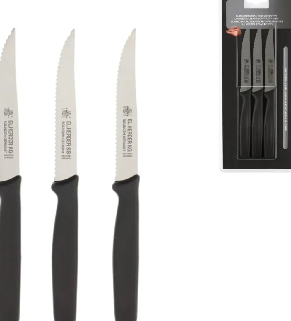 EL. Herder steakmes set van 3