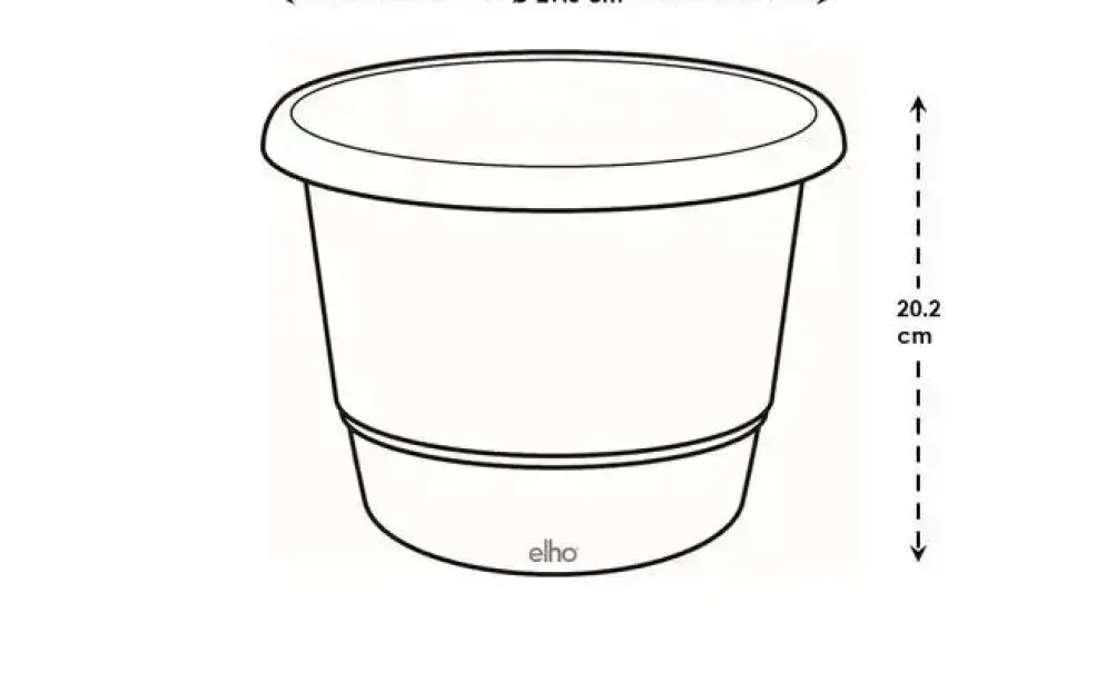 Elho bloempot Amiga rond 30cm antraciet