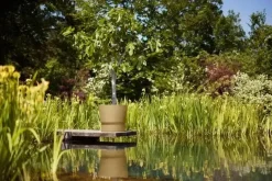 Elho bloempot Greenville 47cm Goudkleurig Zand