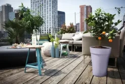 Elho Bloempot Loft Urban rond hoog 35cm Lavendel Lila
