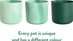 Elho bloempot ocean collection rond 14x13cm pacifisch groen