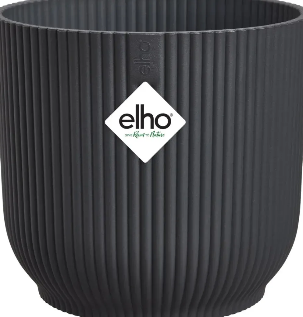 elho bloempot vibes fold rond d14 h13cm Antraciet