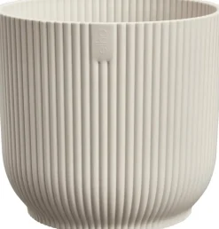 elho bloempot vibes fold rond mini d9 h9cm Linen white