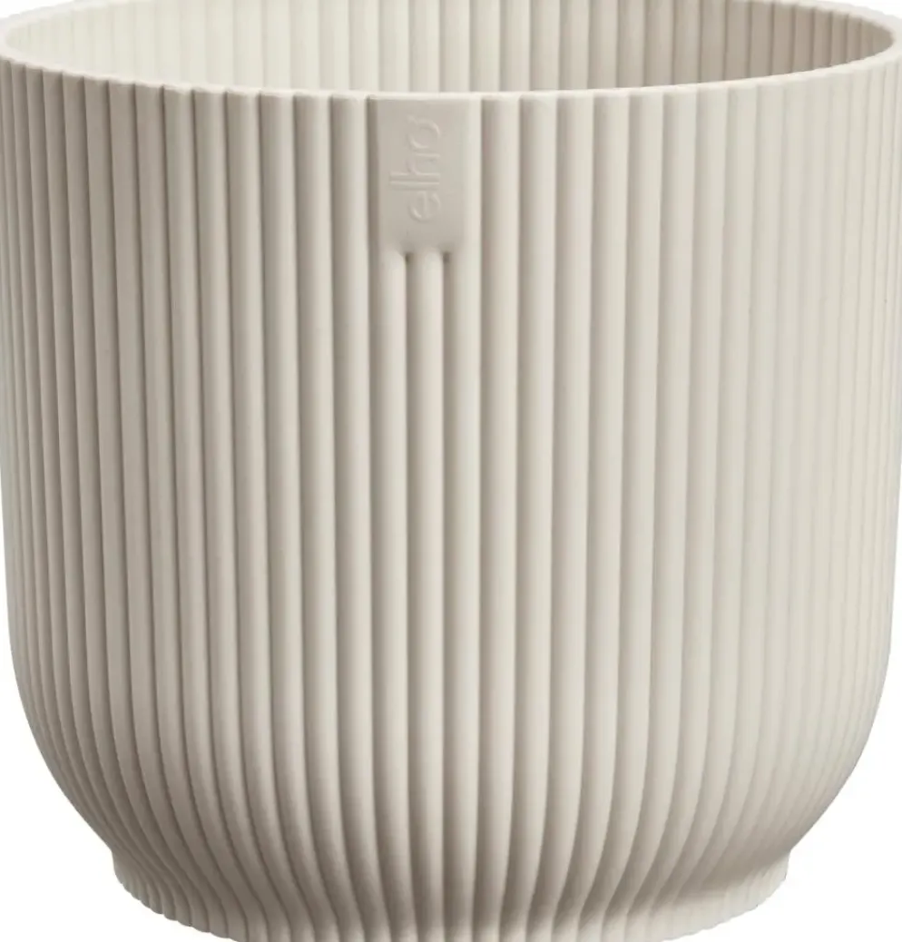 elho bloempot vibes fold rond d18 h17cm Linen white