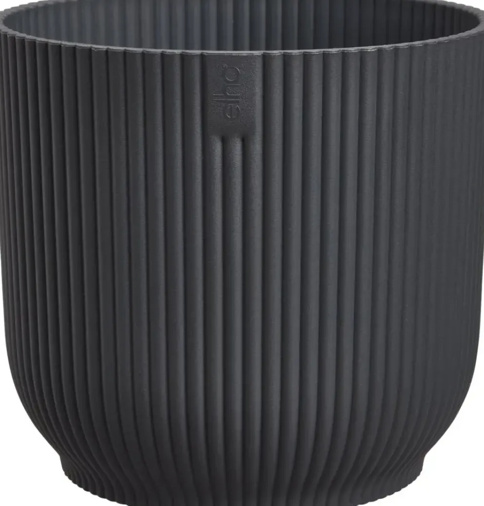 elho bloempot vibes fold rond mini d11 h11cm Antraciet
