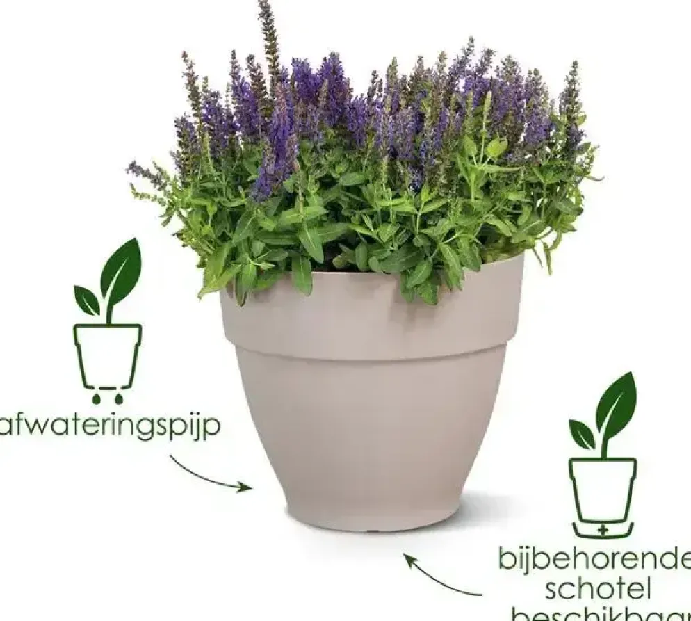 Elho bloempot Vibia Campana 25cm Pistachegroen