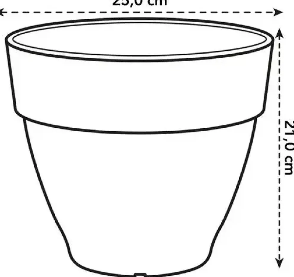 Elho bloempot Vibia Campana 25cm Pistachegroen